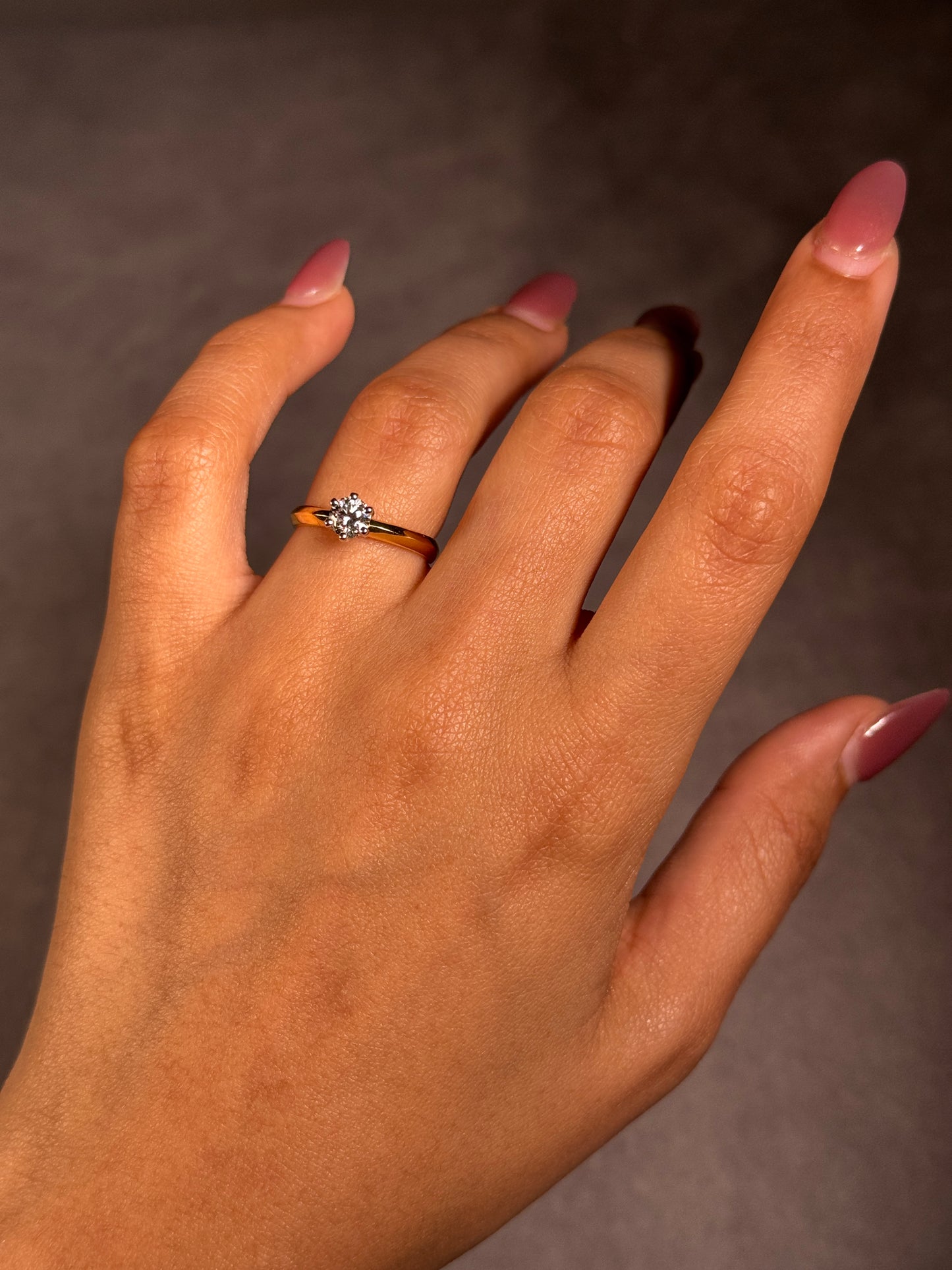 0.50 Carat Solitair Diamond ring in 18 Carat Yellow Gold