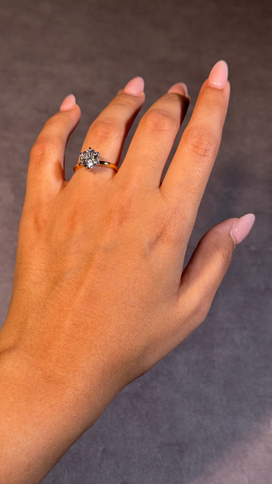 Lab Grown Diamond 2.50 Carat Lucy Ring in 18 Carat Yellow Gold
