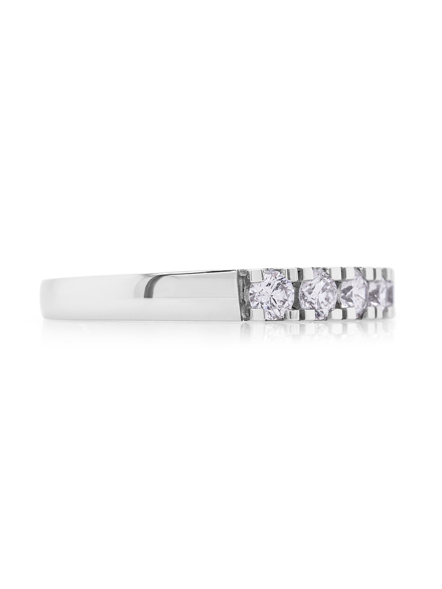 0.5 Carat Diamond 18K White Gold Wedding Ring