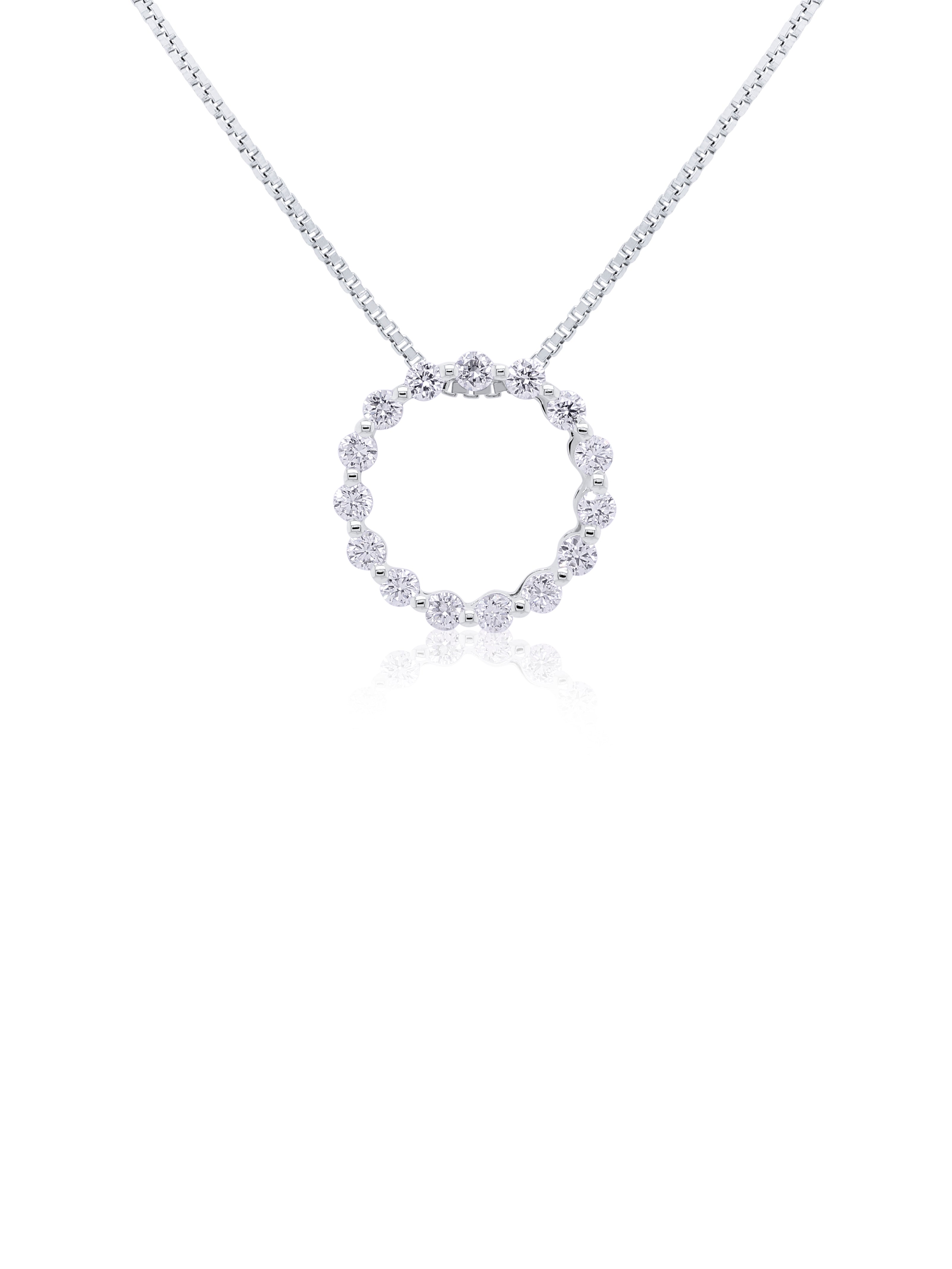 Diamond Circle Circle Of Life Chain Carat Diamond Set 18 Carat