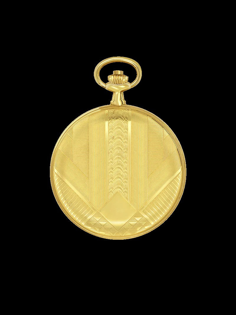 Classique Wyatt Pocket Watch Gold Plated, Arabic