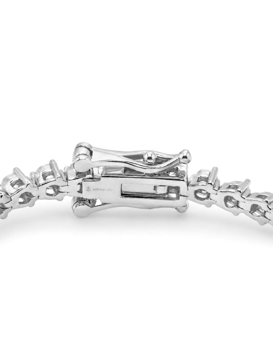 Lab Grown Diamond Tennis Bracelet, Sterling Silver