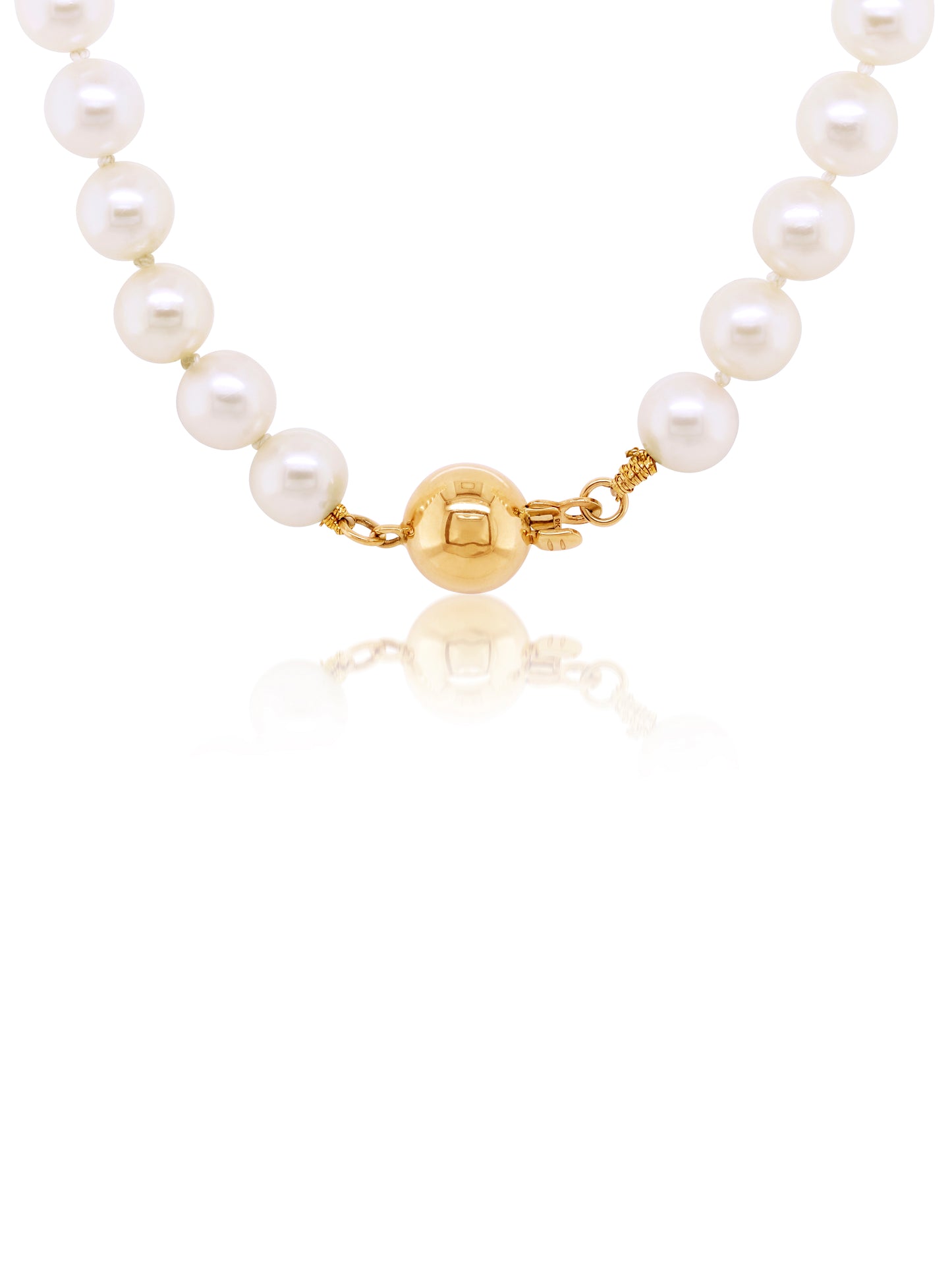 Akoya Pearl Necklet, 9K YG Clasp, 45cm, 6-6.5mm