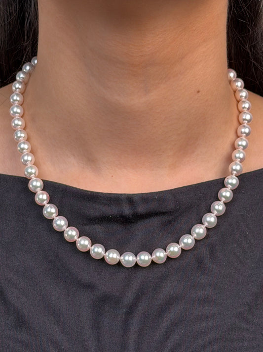 7.5-8mm Akoya Baroque Knotted Pearl 45cm Necklet