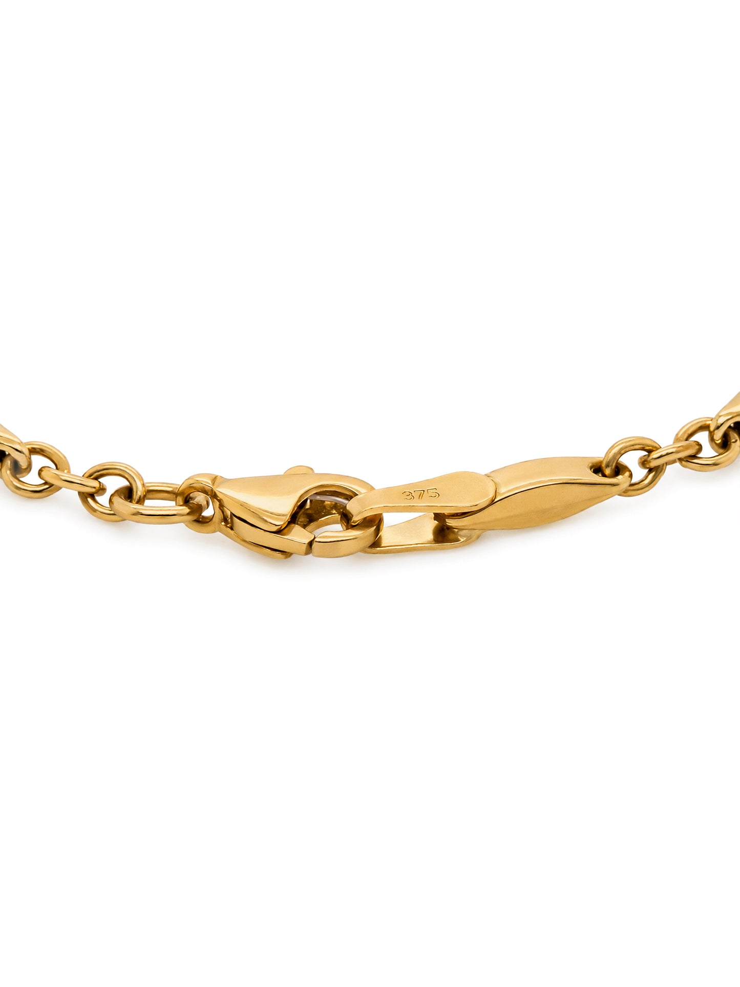 19cm Marquise Link Bracelet in 9 Carat Yellow Gold