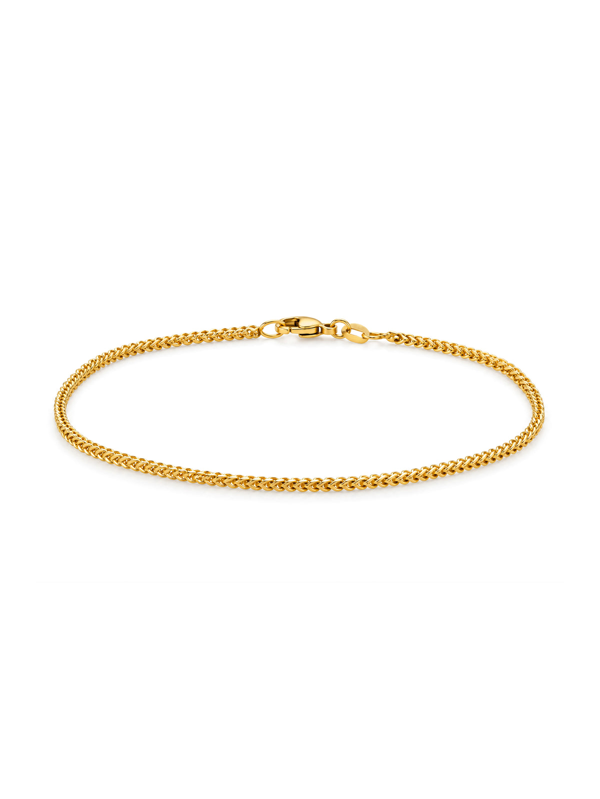 Franco Bracelet, 9K Yellow Gold 20cm