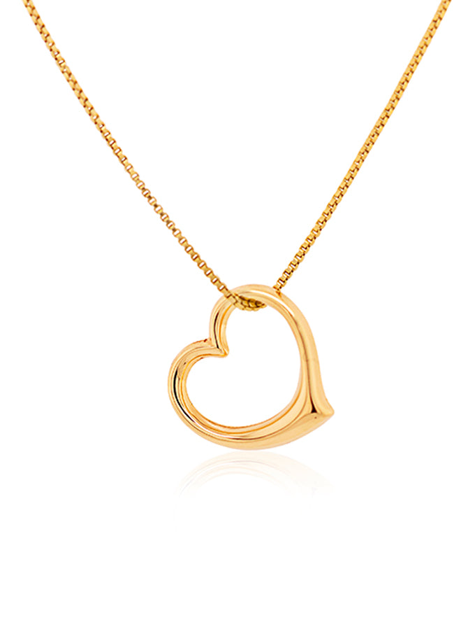 Classic Heart Necklace in Carat Yellow Gold – Cox My Jeweller