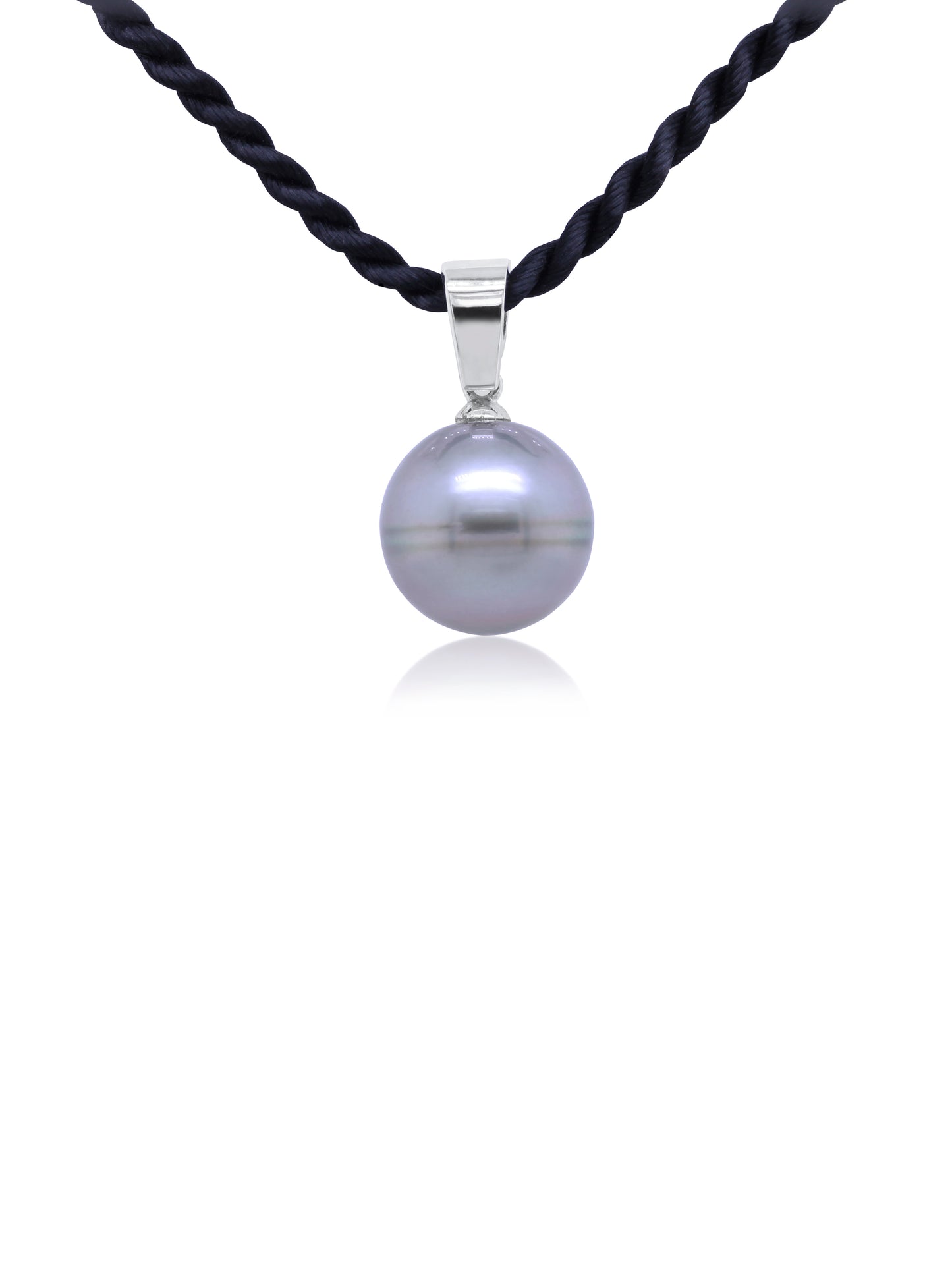 Tahitian Pearl Set Pendant, Sterling Silver