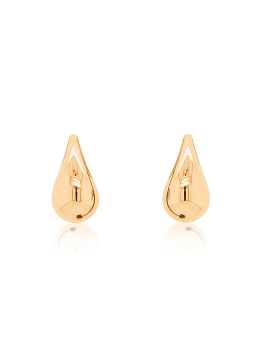 Small Teardrop Stud Earring in 9 Carat Yellow Gold