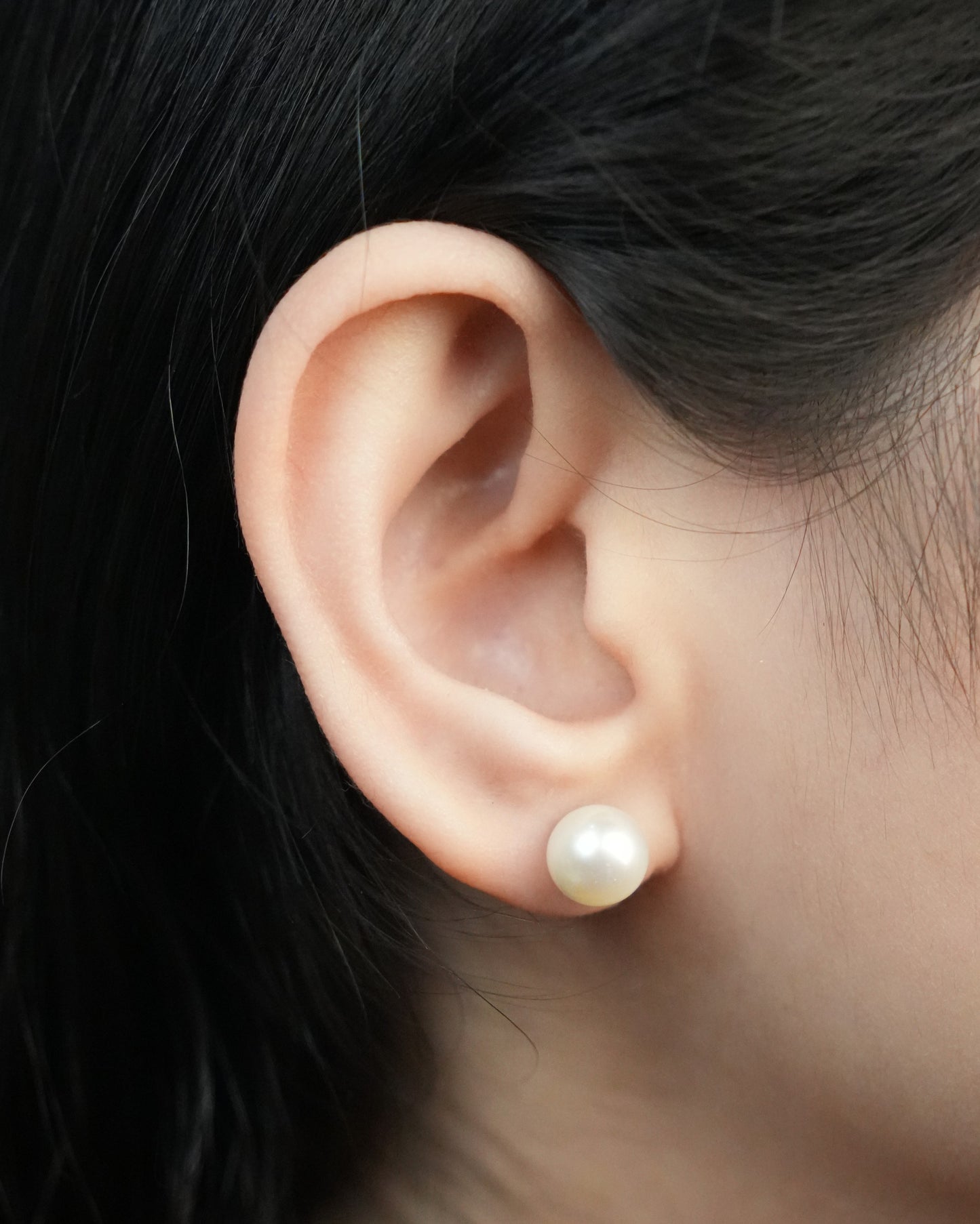 Freshwater Pearl Studs, 9K White Gold, 8-8.5mm