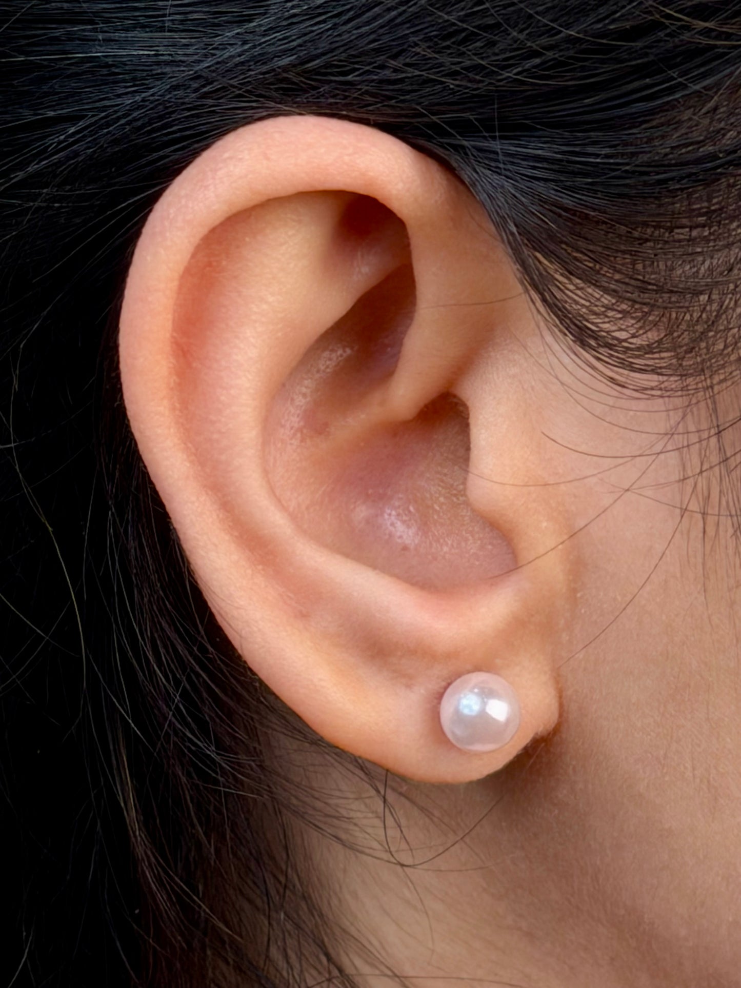 Akoya Cultured Pearl Studs, 9K Yellow Gold, 6.5-7mm