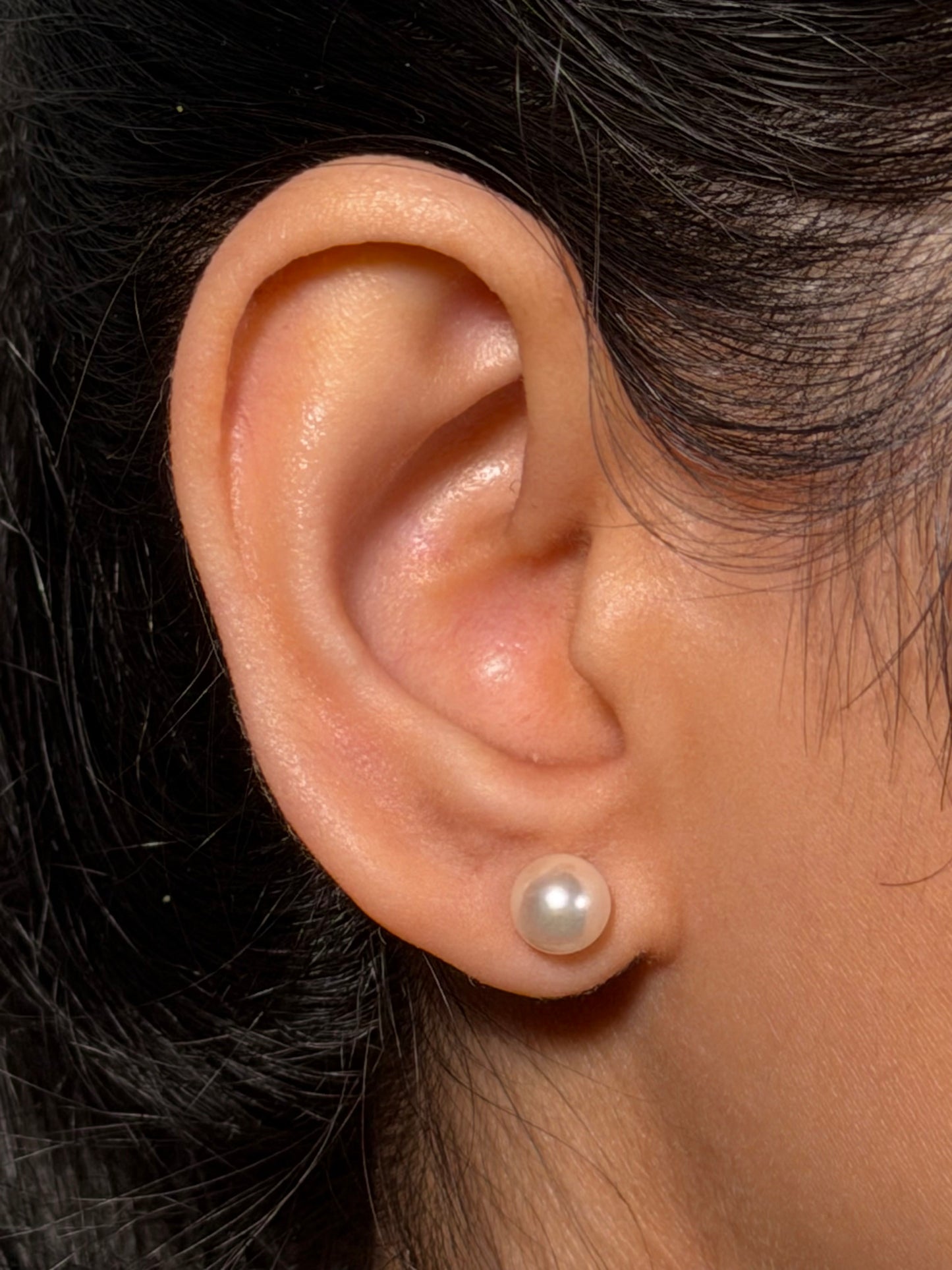 Akoya Pearl Studs, 9K Yellow Gold, 6.5-7mm