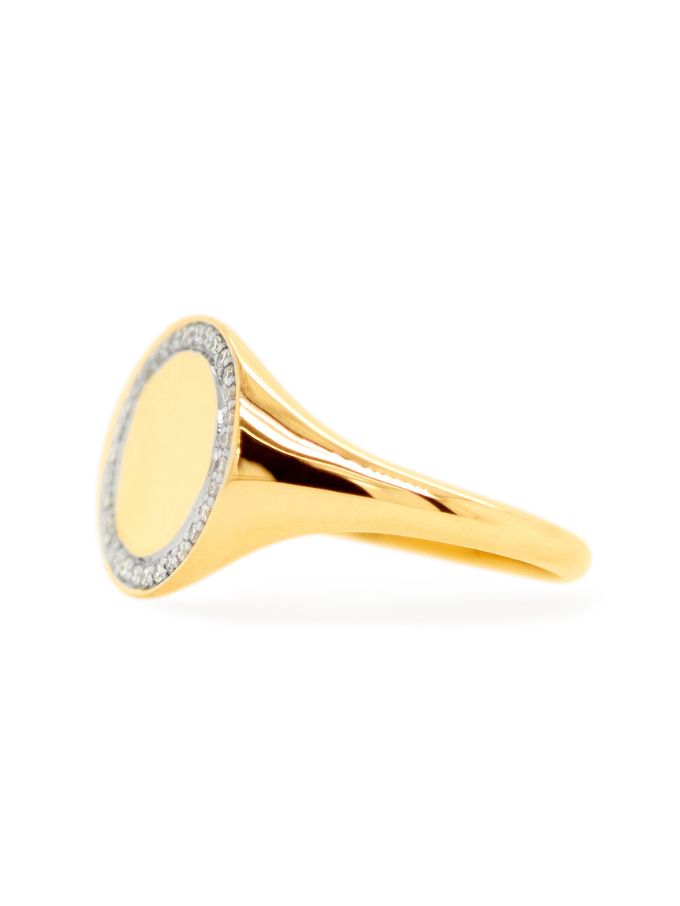 Diamond Set Dress Ring 9K Yellow Gold, T=0.16ct.