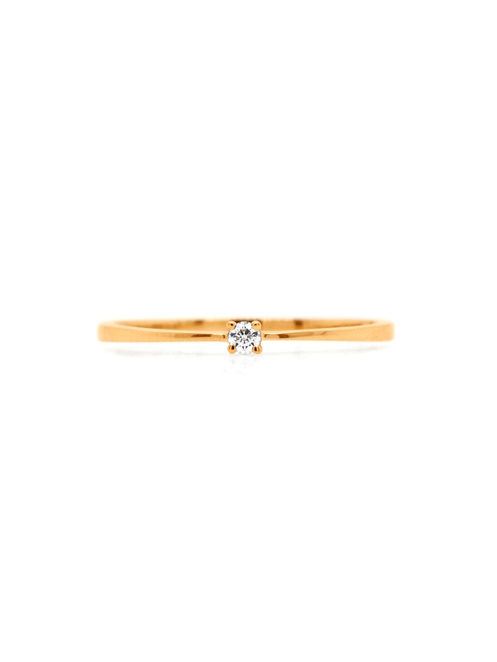 0.03ct Carat Diamond Set Ladies Ring, 9 Carat Yellow Gold