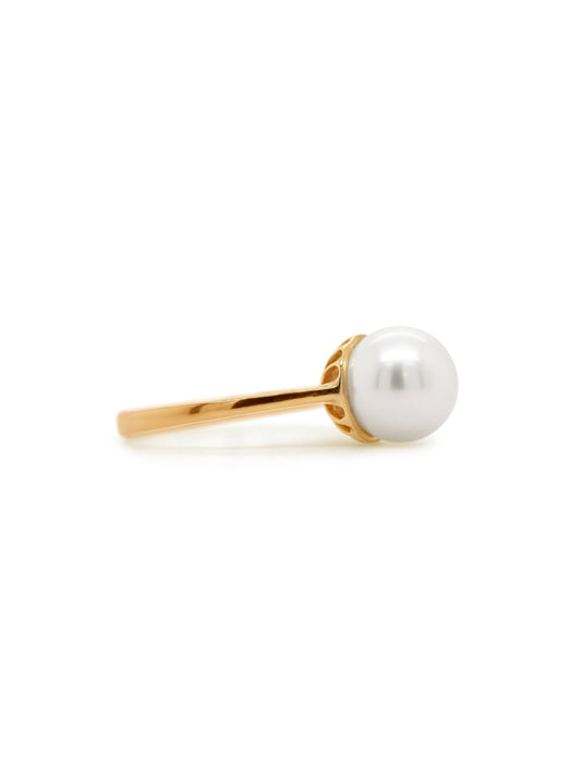 11mm South Sea Pearl 9K YG Ring.