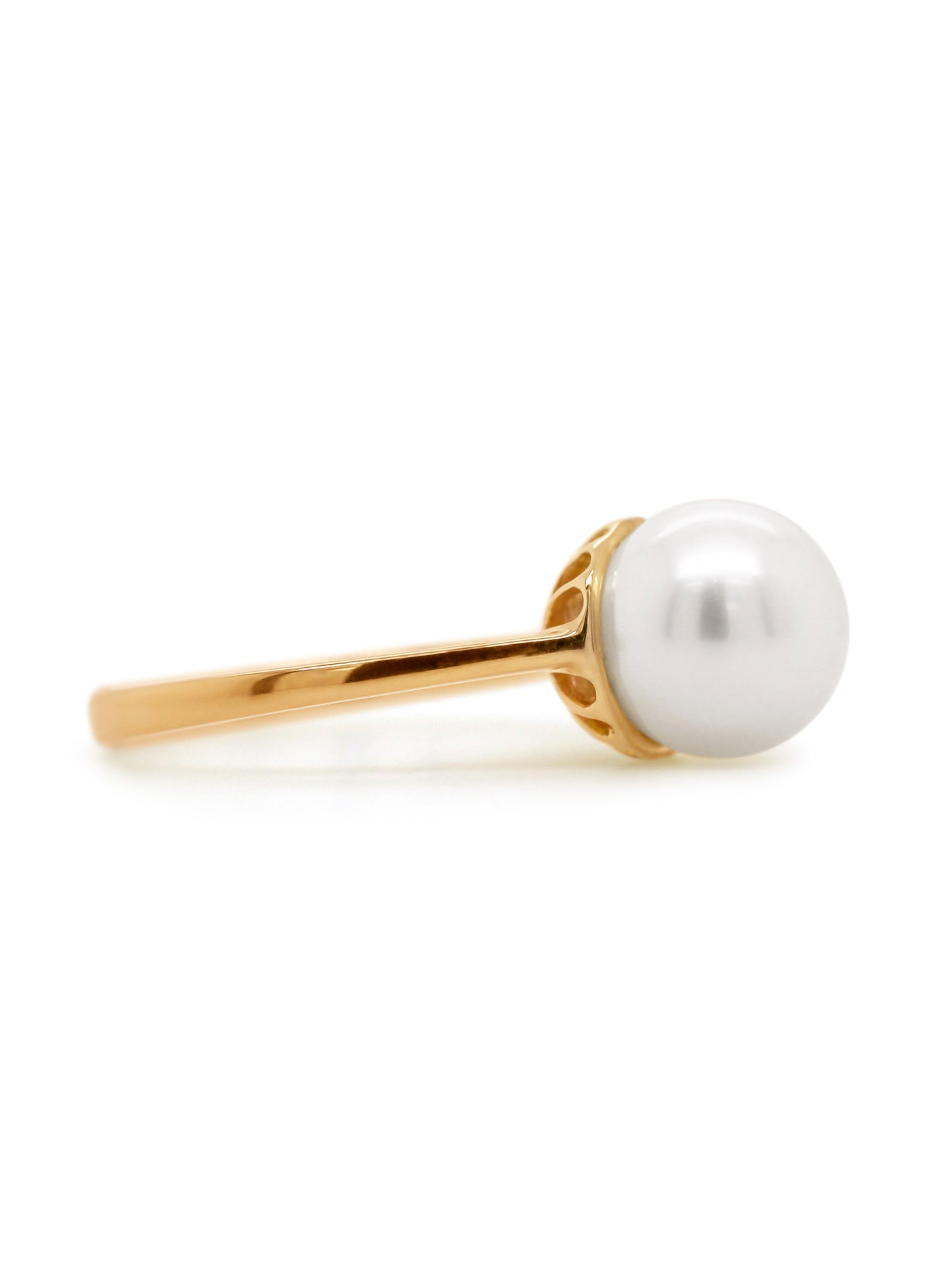 11mm South Sea Pearl 9K YG Ring.