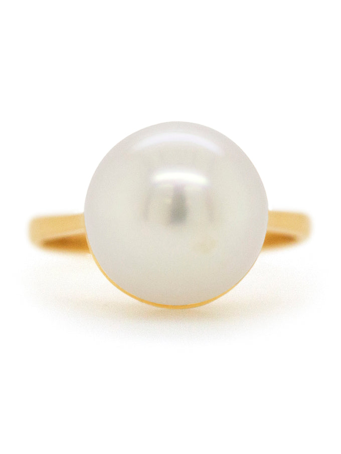 11mm South Sea Pearl 9K YG Ring.