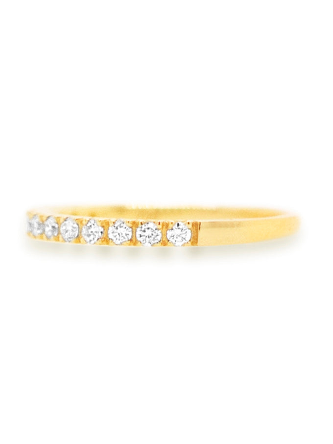 Diamond Set Band 18K Yellow Gold T=0.28ct