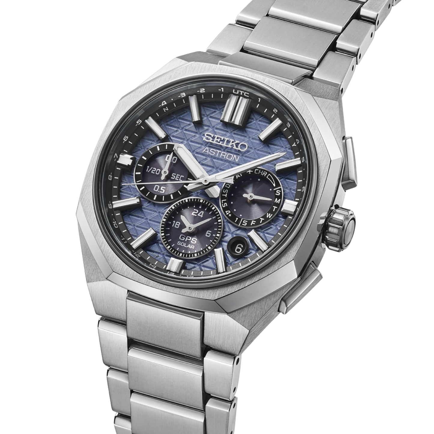 HAB001J Astron Solar Dual Time, Bracelet Band