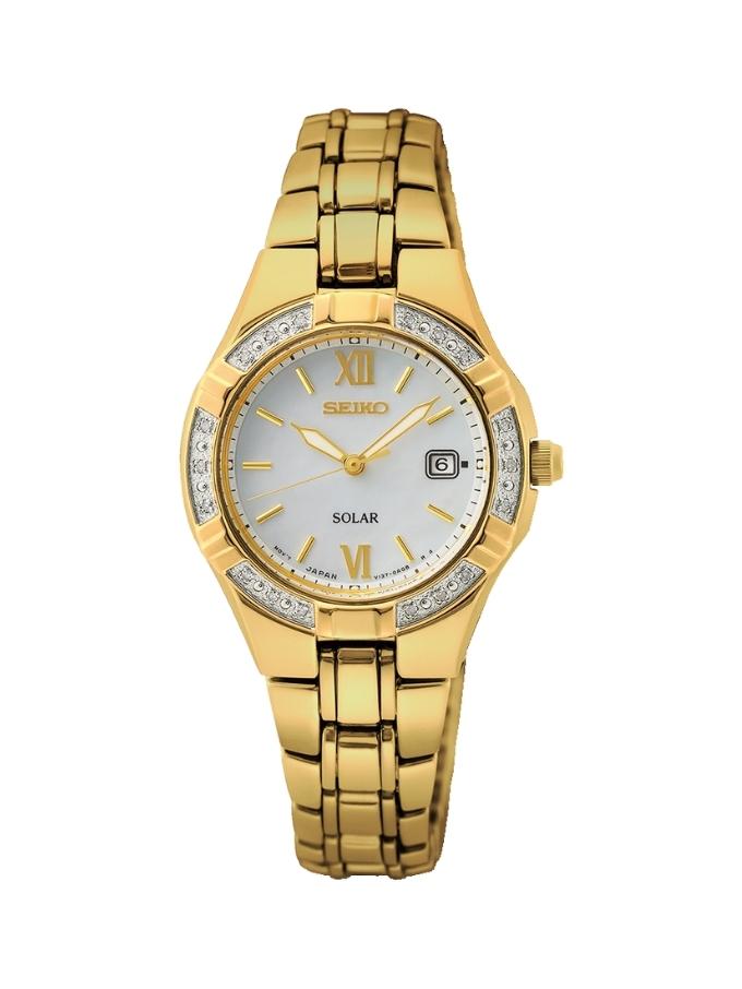 Seiko SUT428P Diamond Set Ladies Watch.