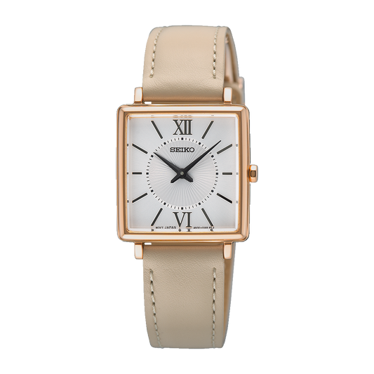 Seiko SWR114P Ladies Rose Gold Conceptual, Leather Strap
