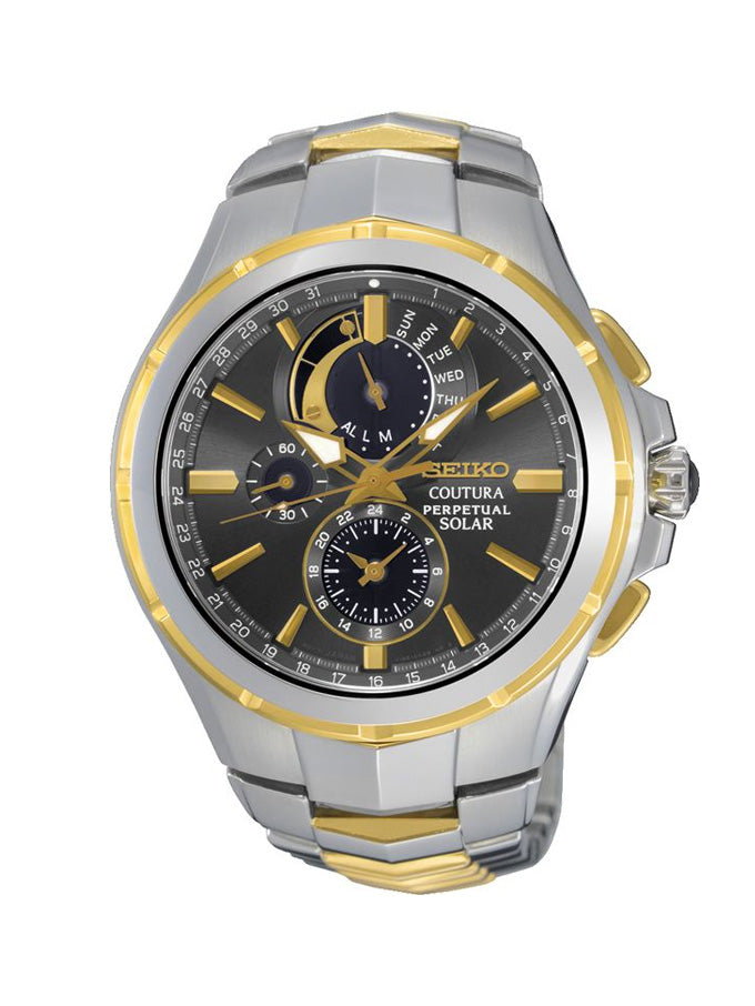 Seiko SSC376 Coutura Perpetual 2T solar bracelet
