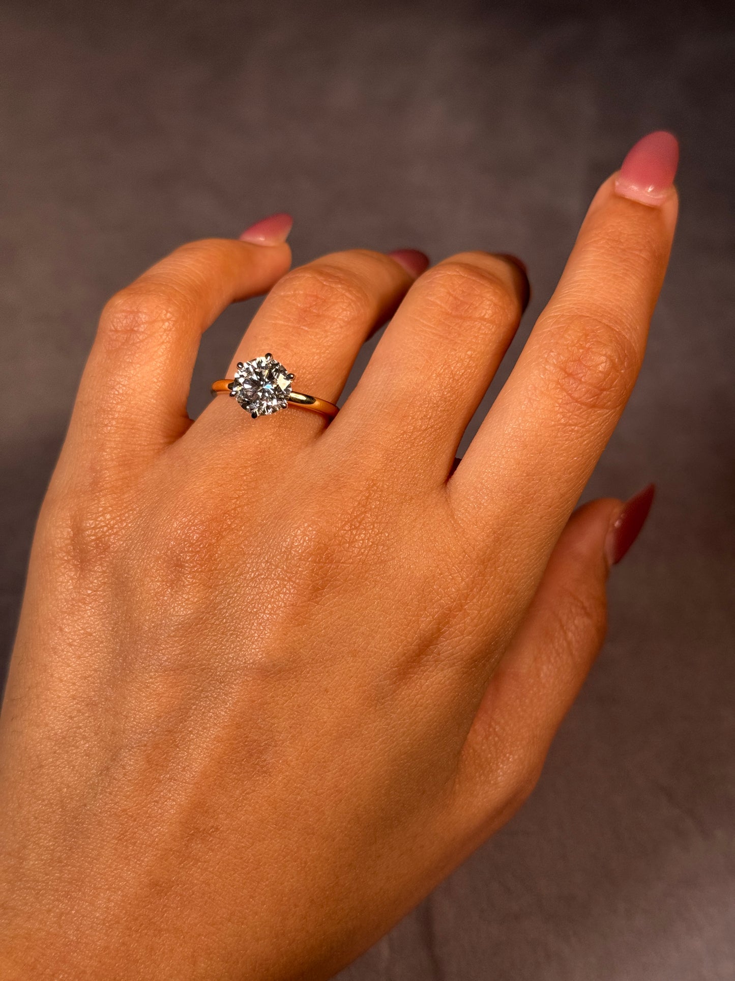 Lab Grown Diamond 2.50 Carat Lucy Ring in 18 Carat Yellow Gold