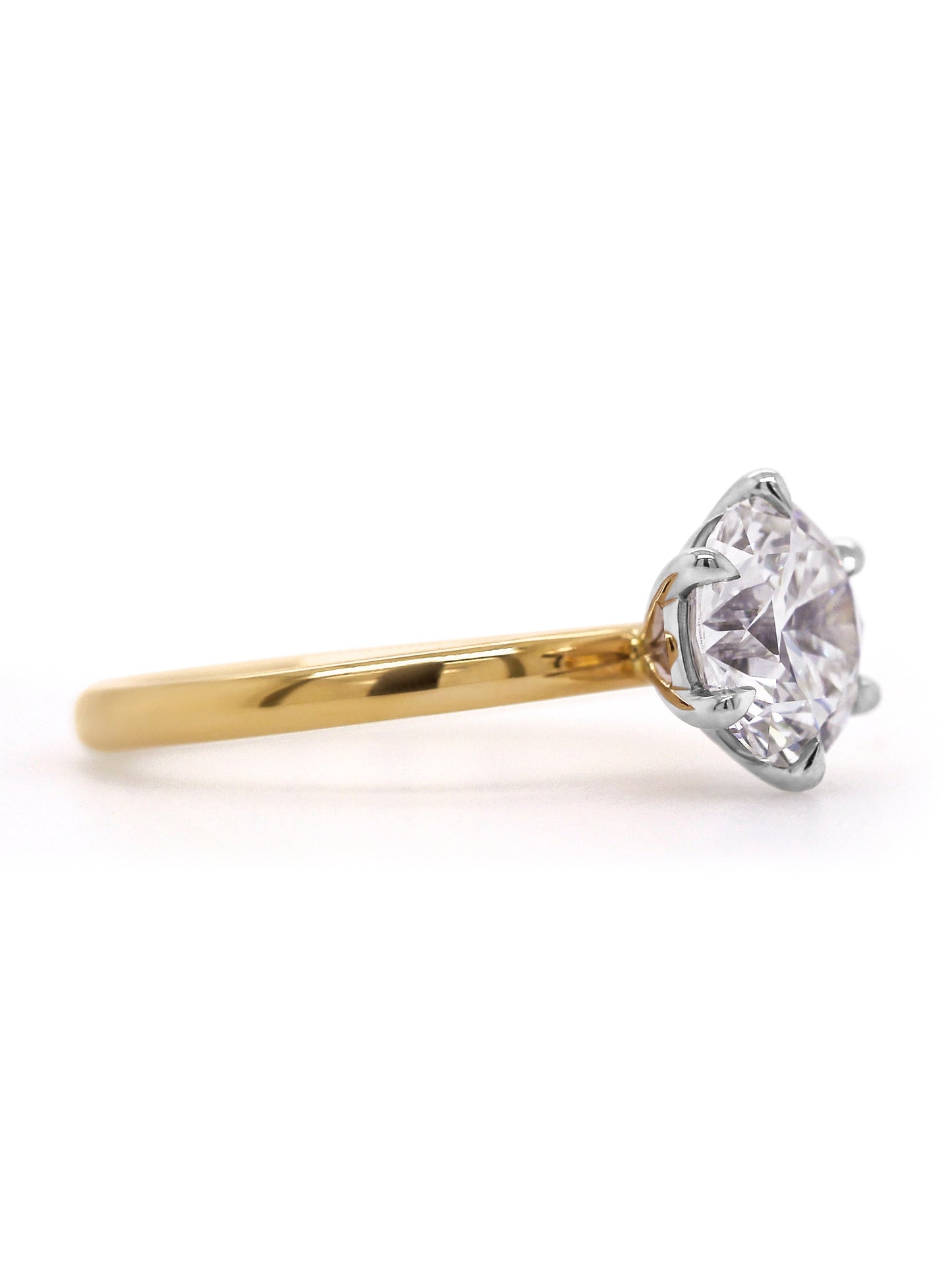 Lab Grown Diamond 2.50 Carat Lucy Ring in 18 Carat Yellow Gold