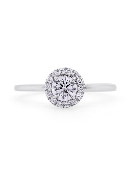 Diamond Cluster Ring 18K White Gold, T=0.61ct