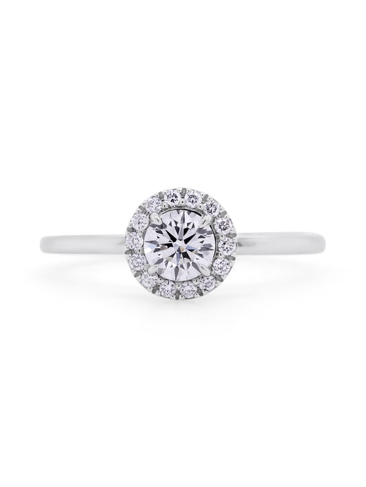 Diamond Cluster Ring 18K White Gold, T=0.61ct