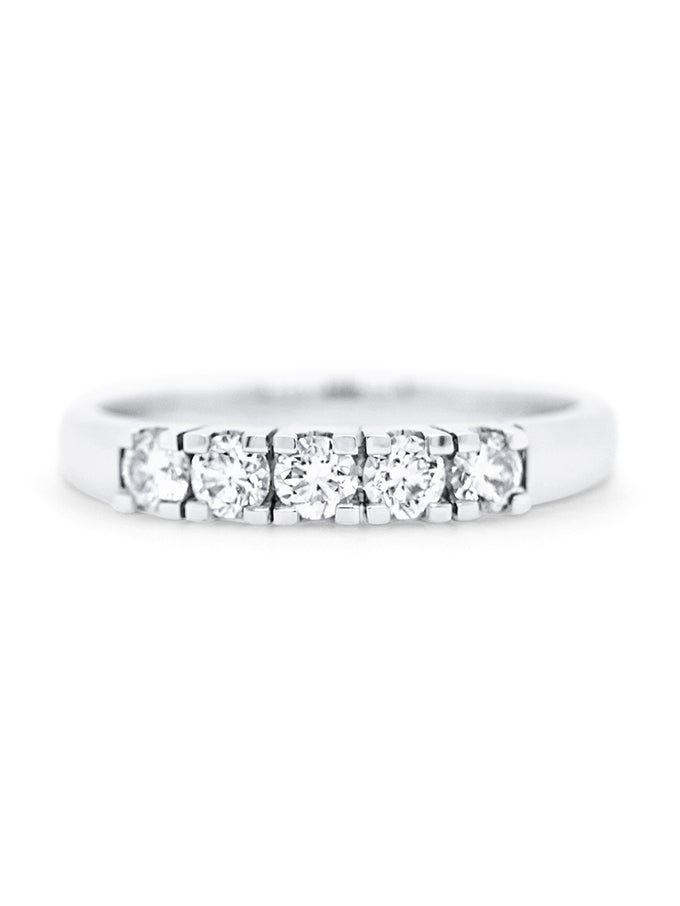 18K White Gold Diamonds T=0.50ct Ring.