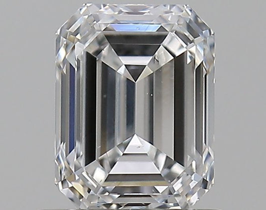 0.81 Carat E-SI1 Emerald Cut Diamond