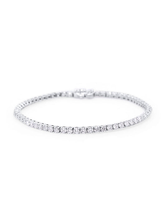 Lab Grown Diamond Tennis Bracelet in 9 Carat White Gold