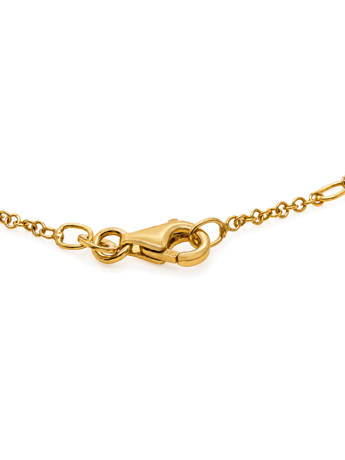 Lab Grown, 0.10 Carat Diamond Bracelet set in 9 Carat Yellow Gold