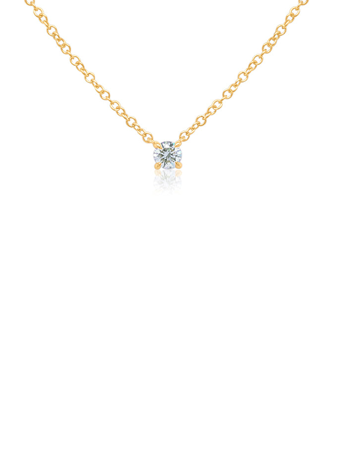 Lab Grown Diamond Pendant T=0.75ct, 9K Yellow Gold