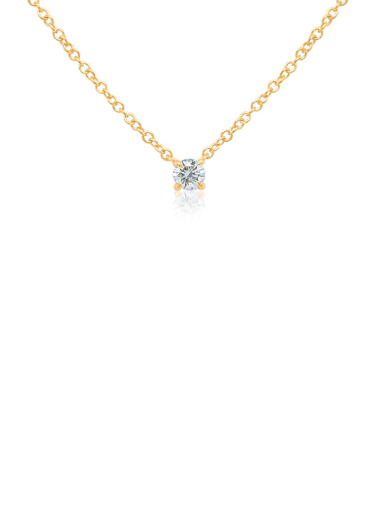 Lab Grown Diamond Pendant T=0.75ct, 9K Yellow Gold