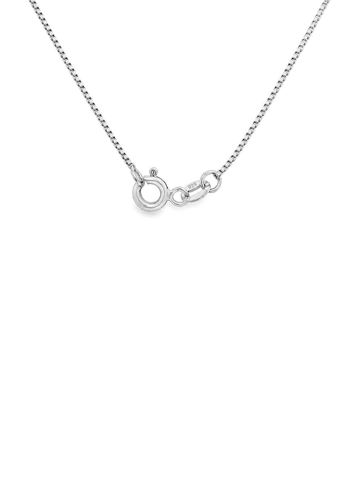 Sapphire 4x6mm, 0.47ct & 0.21ct Diamond Pendant in 9 Carat White Gold