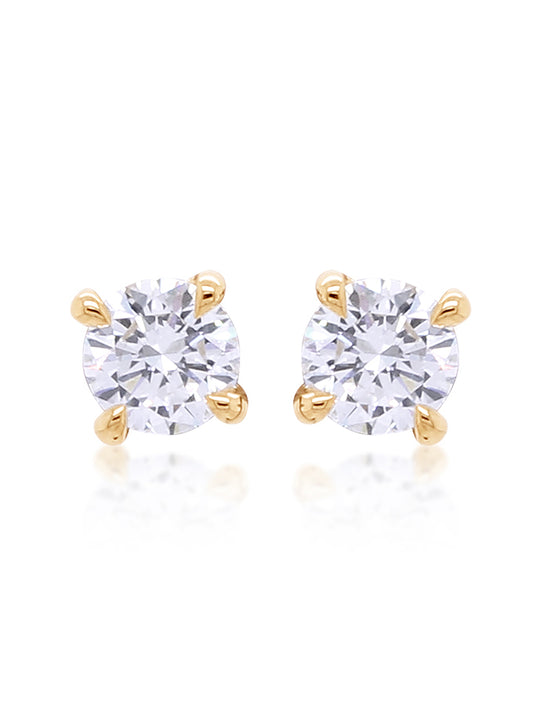 Lab Grown Diamond Stud Earrings, T=1.00ct 9K Yellow Gold