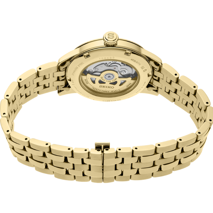 Seiko Presage SRPK48J Automatic Watch, Gold Plated