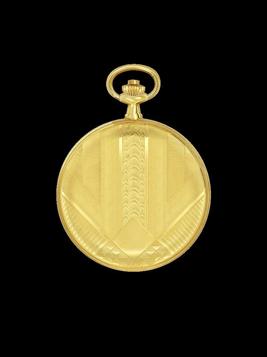 Classique Wyatt Pocket Watch Gold Plated, Arabic