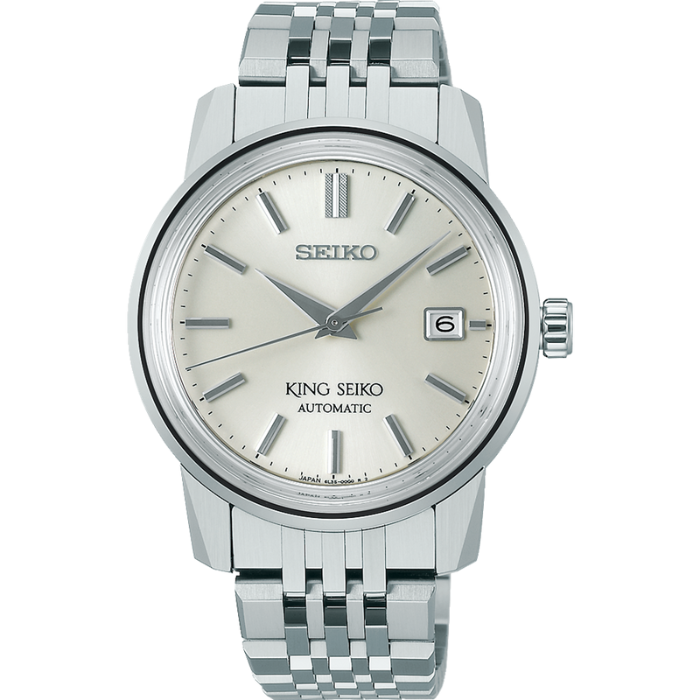 King Seiko Silver Dial SJE089J Automatic Watch on a Bracelet Band