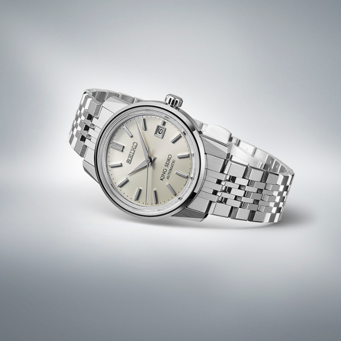 King Seiko Silver Dial SJE089J Automatic Watch on a Bracelet Band
