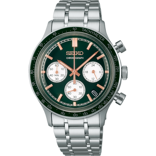 Seiko SSB481P Green Conceptual Chronograph, Bracelet band