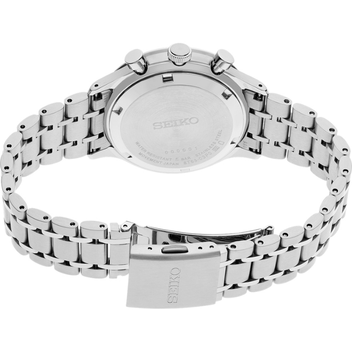 Seiko SSB479P Black Conceptual Chronograph, Bracelet band