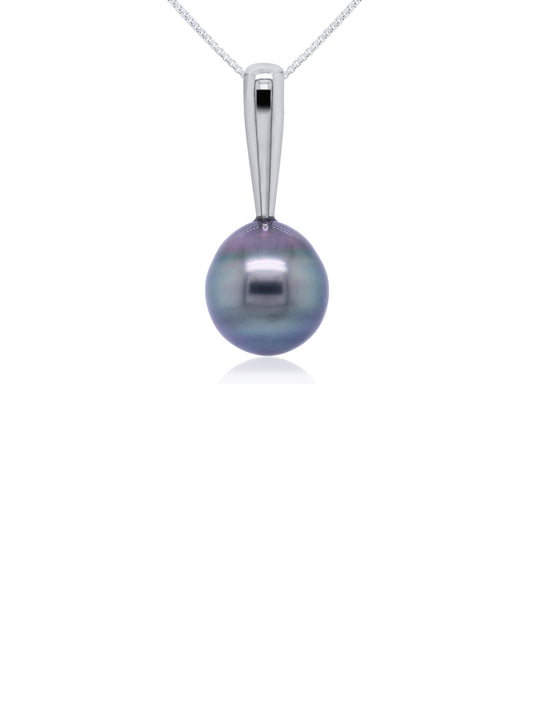 Tahitian Pearl Pendant, Silver.