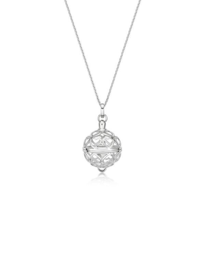 Sphere of Love Pendant, Silver on 42-45cm Chain,