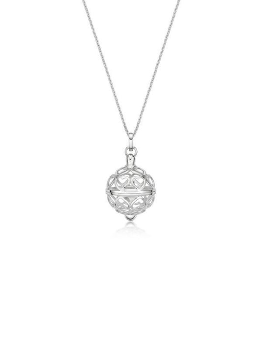 Sphere of Love Pendant, Silver on 42-45cm Chain,