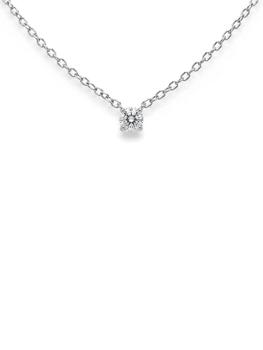 Lab Grown Diamond Pendant, Sterling Silver