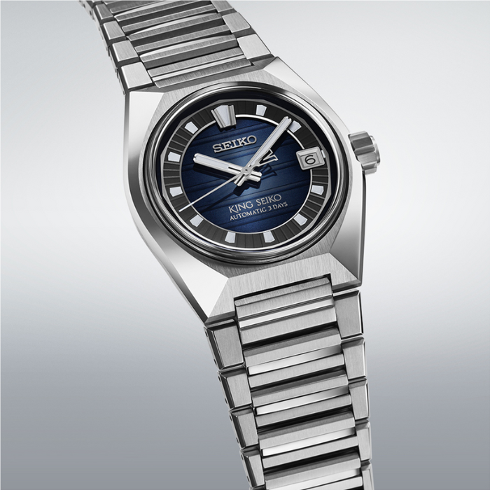 Seiko SLA085J King Seiko Vanac, Blue Dial Bracelet Band