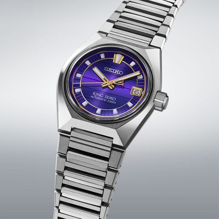 Seiko SLA083J King Seiko Vanac Purple Dial, Bracelet Band